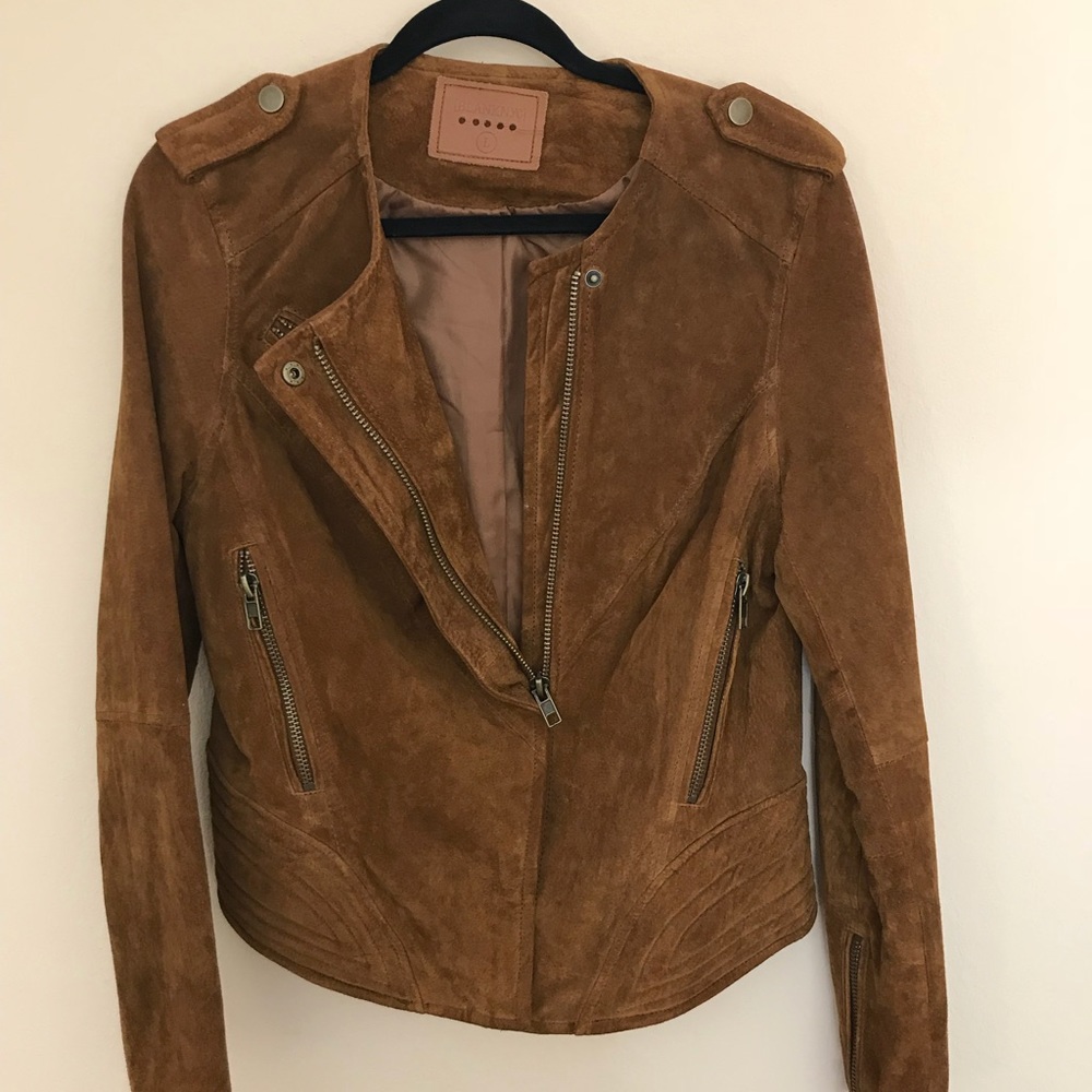 Blank NYC Suede Moto Jacket